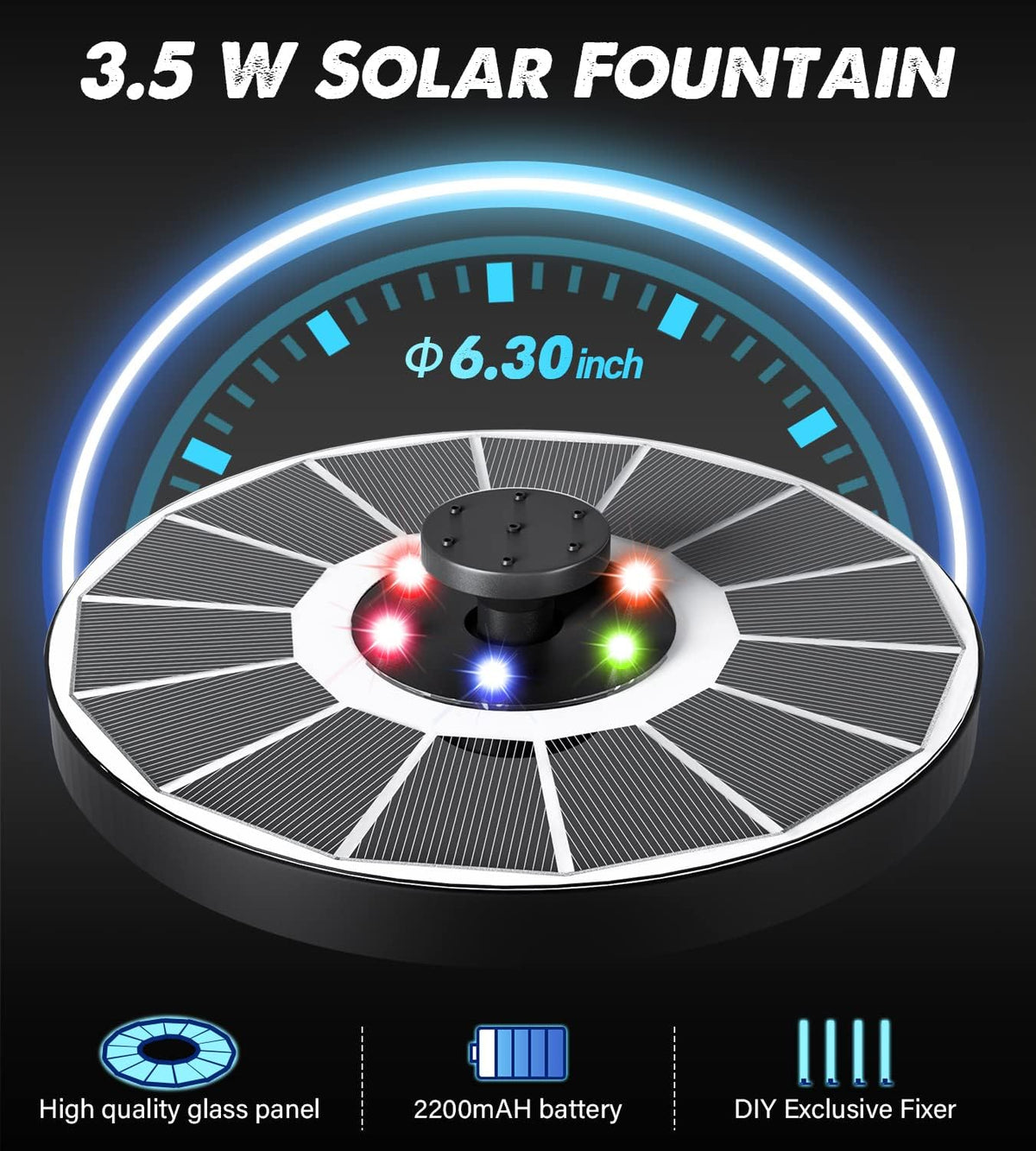 Solar Glow Fountain