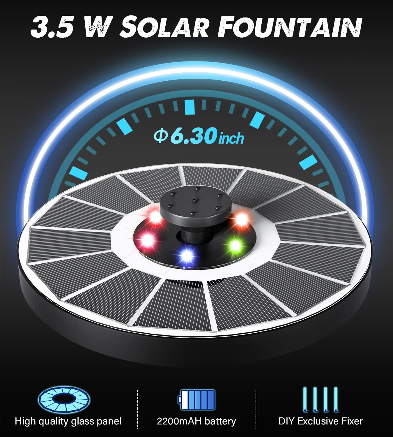 Solar Glow Fountain