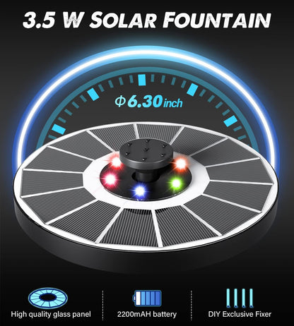 Solar Glow Fountain