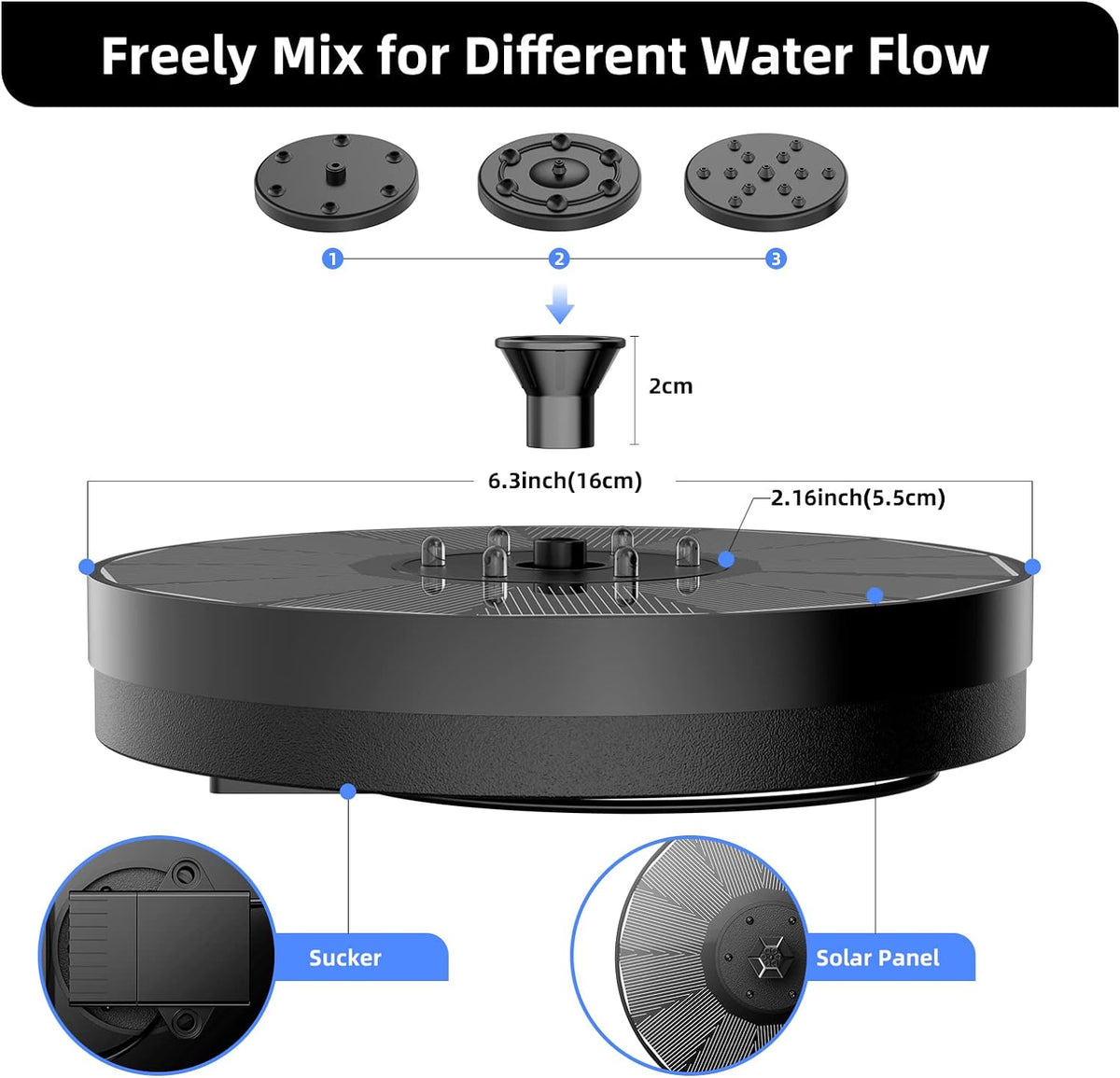 Solar Glow Fountain
