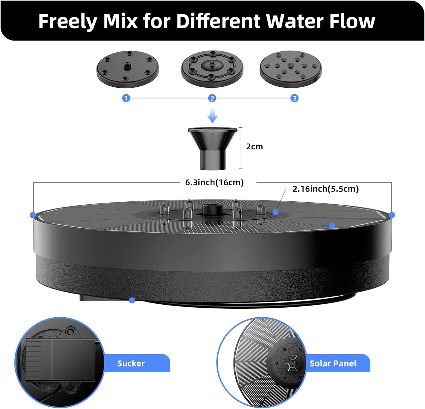 Solar Glow Fountain