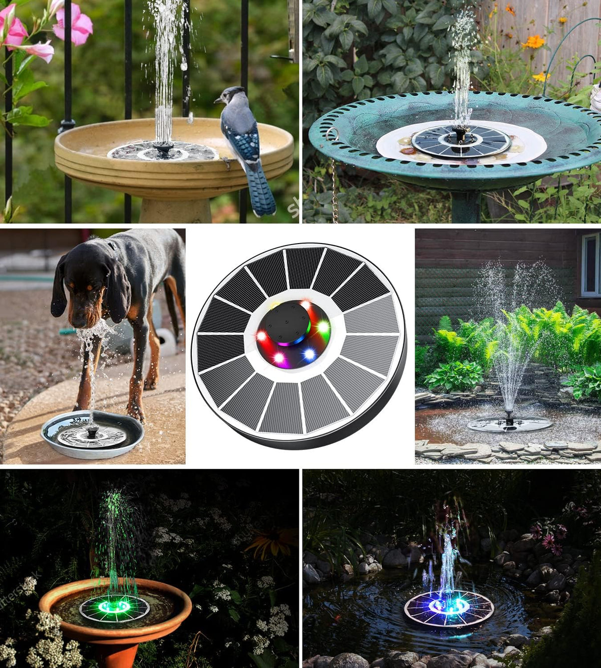 Solar Glow Fountain