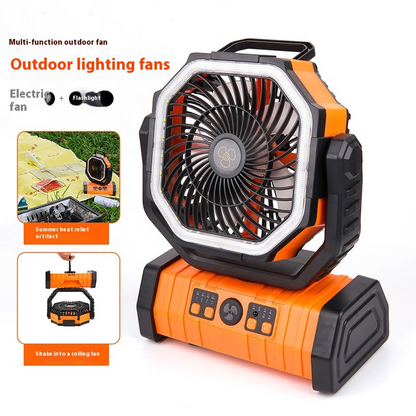 Camping LED Light & Power Bank Fan