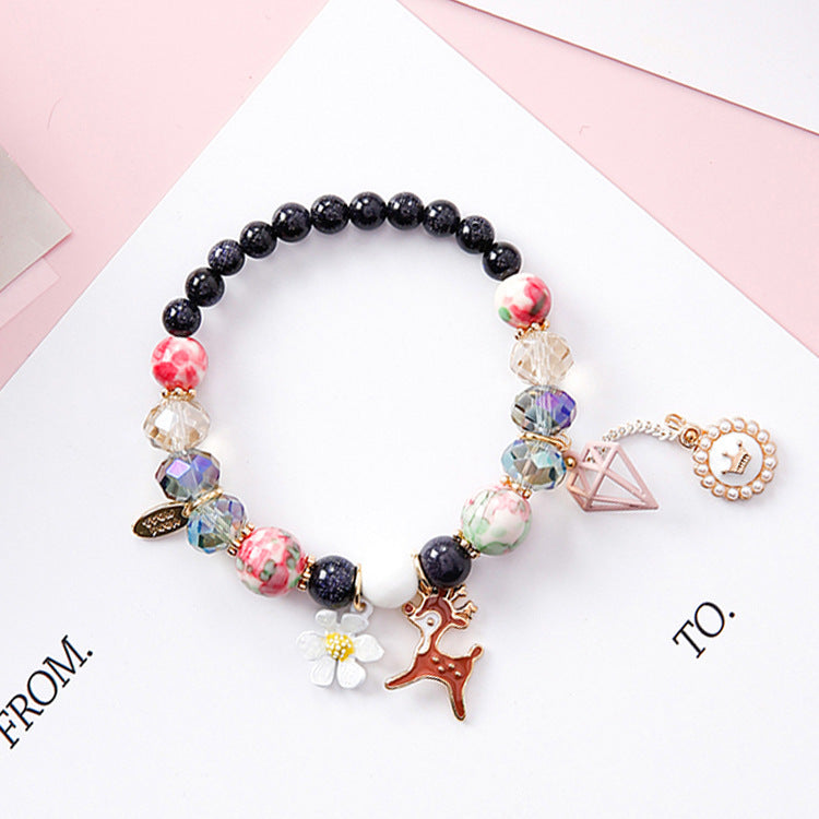 Pearl Bracelet, Natural Stone Bead Bracelet
