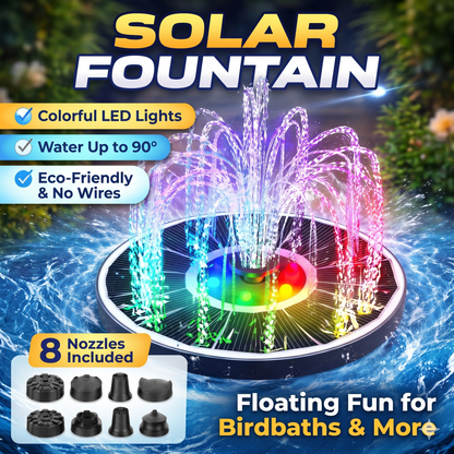 Solar Glow Fountain