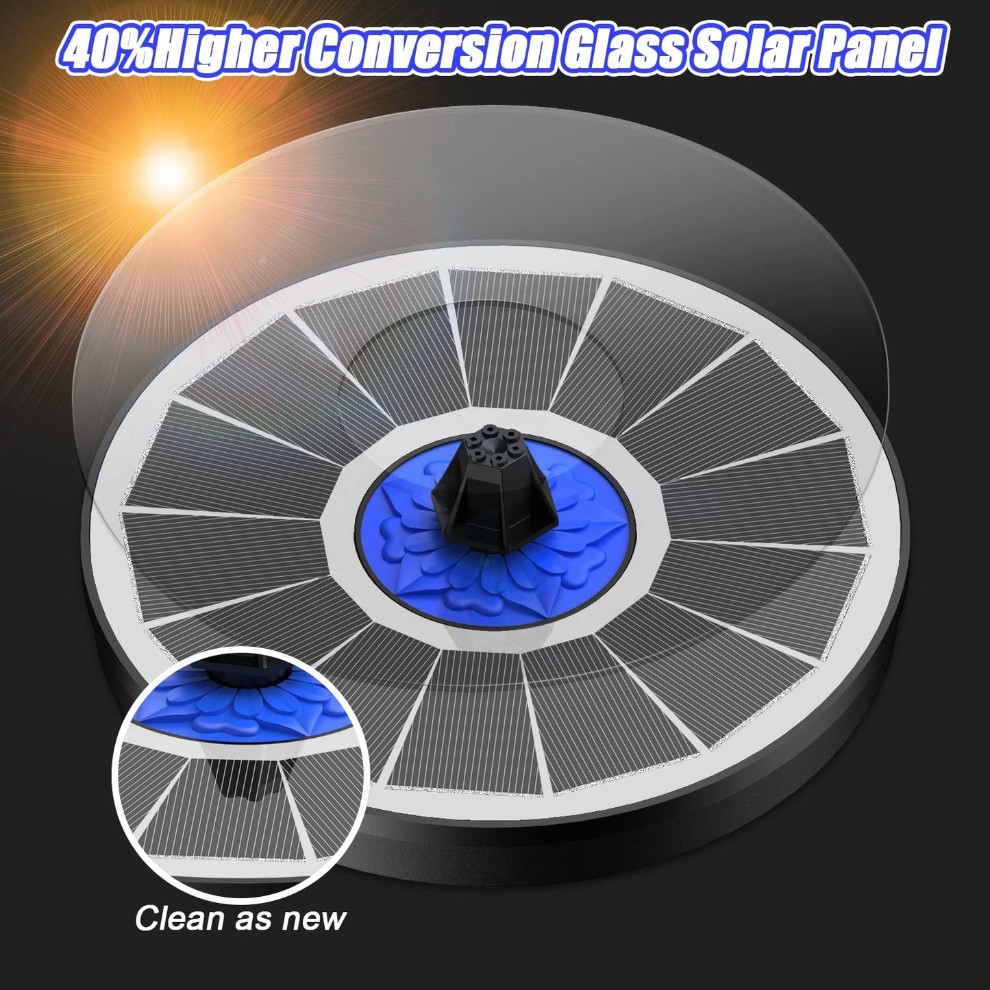 Solar Glow Fountain