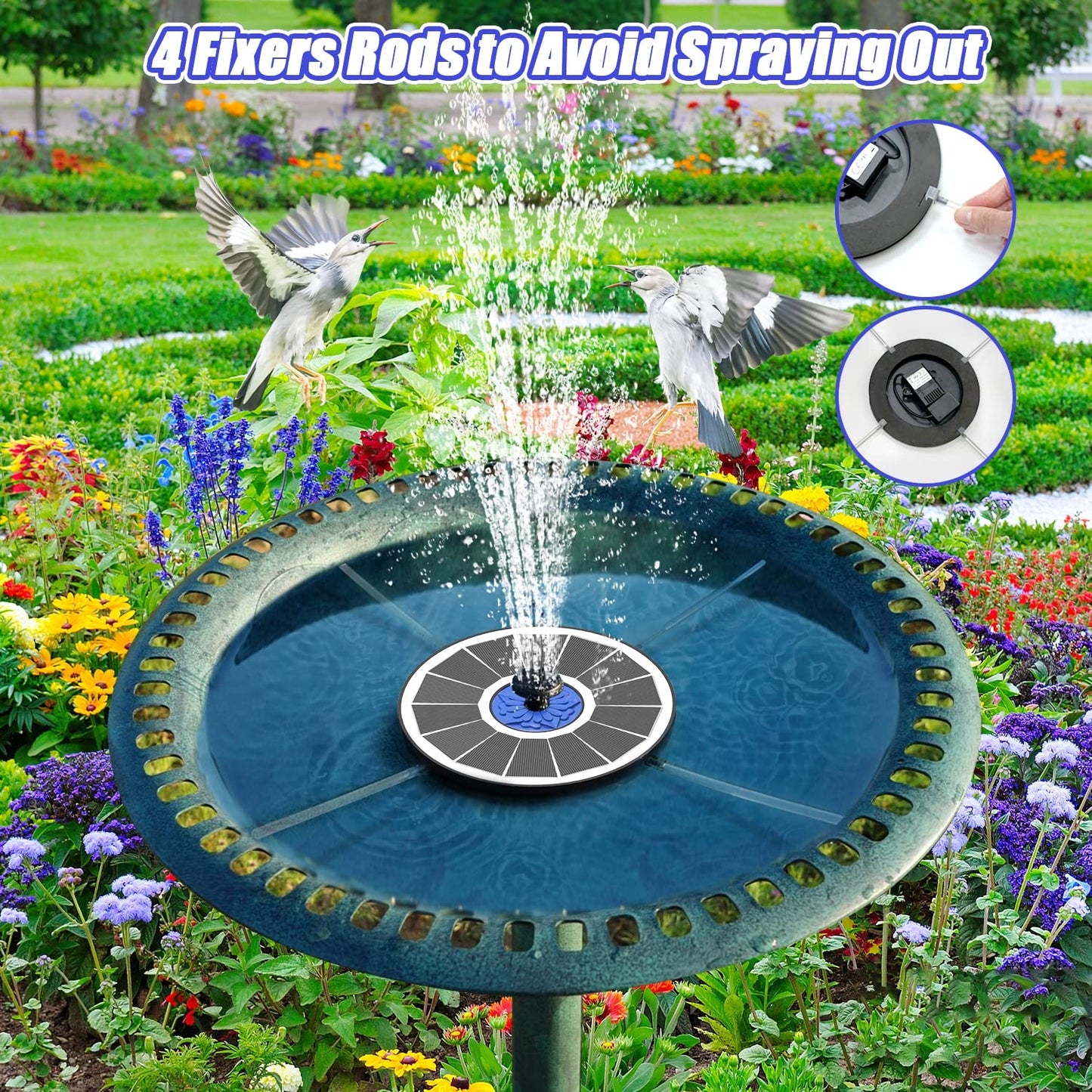 Solar Glow Fountain